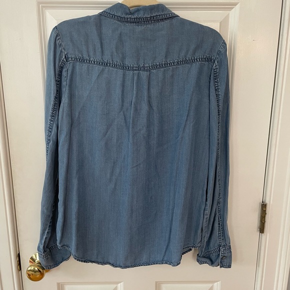 Chambrai long sleeve button down denim shirt - Picture 2 of 3